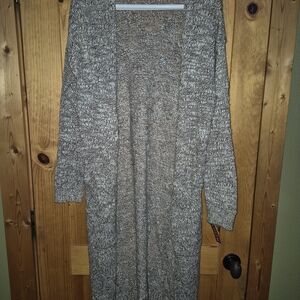 Cozy Light Brown Knit Cardigan Sweater